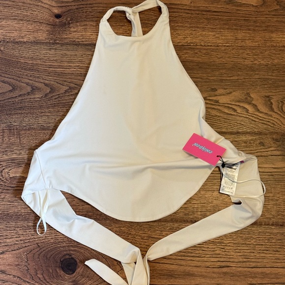 Edikted Tops - EDIKTED NWT Cream Halter Top